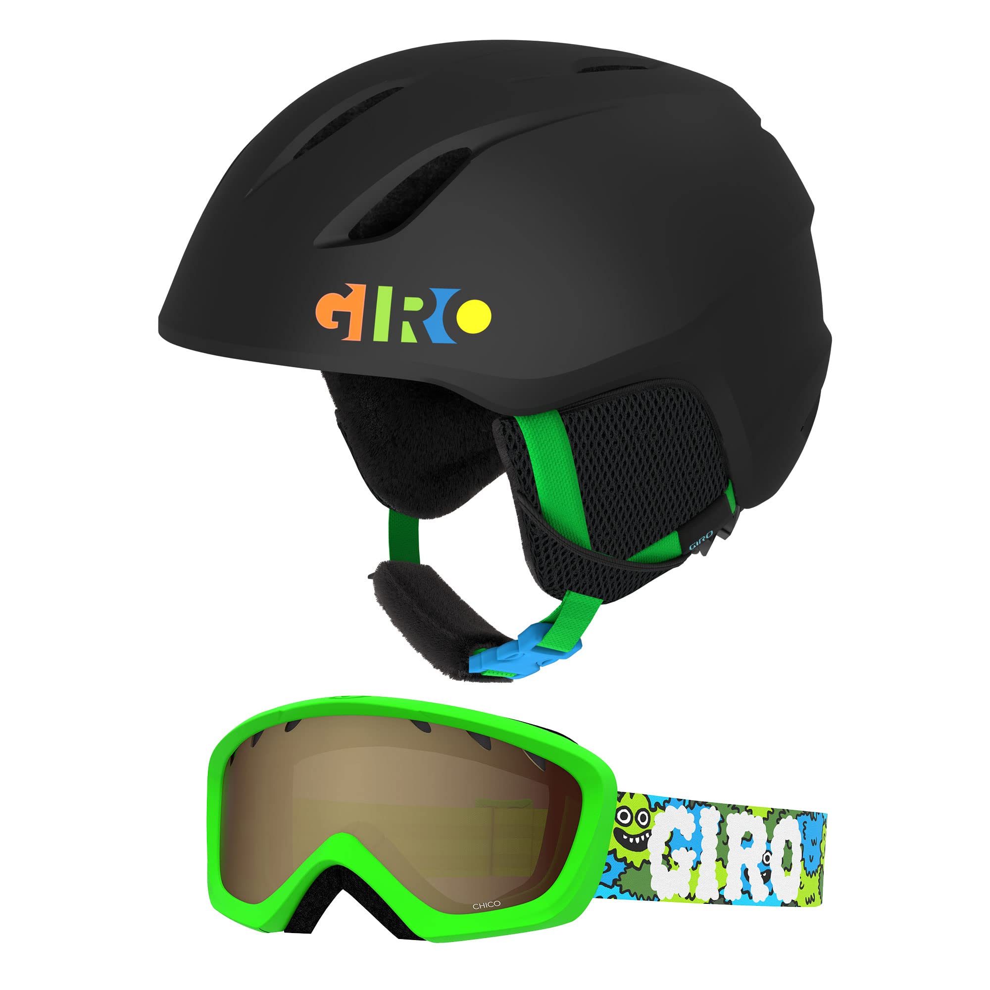 Giro Launch CP Matte Black Party Blocks/Lilnugs XS (48.5-52cm)