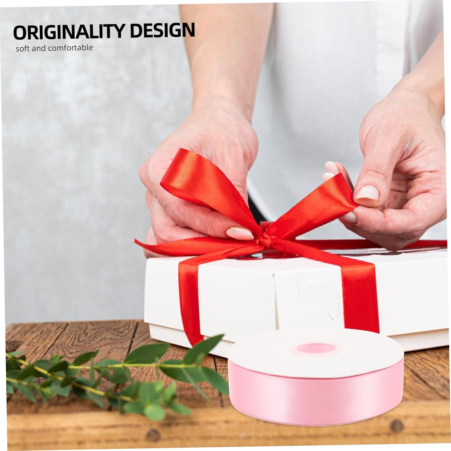 SHINEOFI 1 Roll Wide High End Present Wrapping Ribbon for Creative Bows Party Decorations and Home Presents Meters Lightweight and Durable Crafting Strap