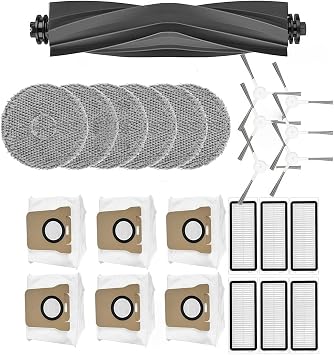 Main Side Brush Hepa Filter Mop Debris Bags Replacement, Compatible For Dreame Bot L20 Ultra / X20 Pro / L30 Ultra - Vacuum Cleaner Parts Accessories