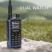 Vista 6 de Radioddity GM-30 PRO GMRS Radio, Long Range Handheld Radio with UHF/VHF/NOAA/FM/Airband Reception, APP Wireless Programming 1.77" TFT Display