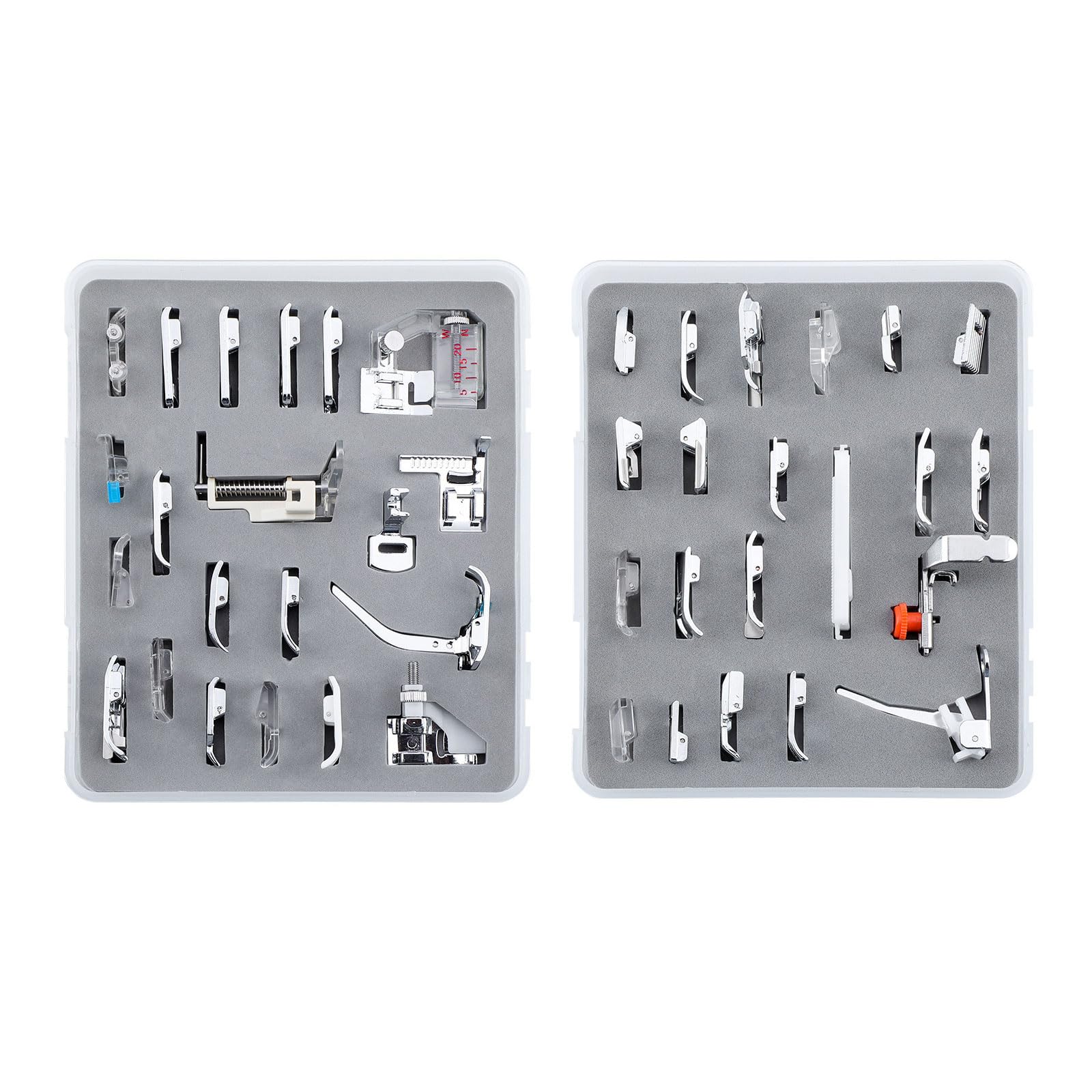 Tsophreniq 7/15 / 32/42 / 52Pcs Multifunctional Sewing Machine Presser Feet Sewing Presser Set for Hemming Stitching Project Foot