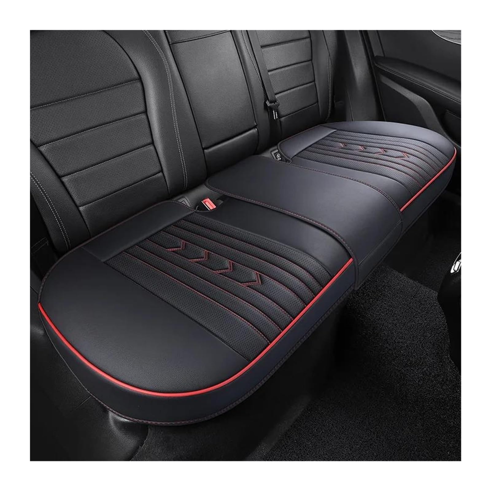 Coprisedili in Auto Per Nissan Per Tiida Per March Per Leaf Per Kicks Per Versa Per X Trail T32 Seggiolino Auto Coevrs Coprisedile Auto(1PC-Black Red5)