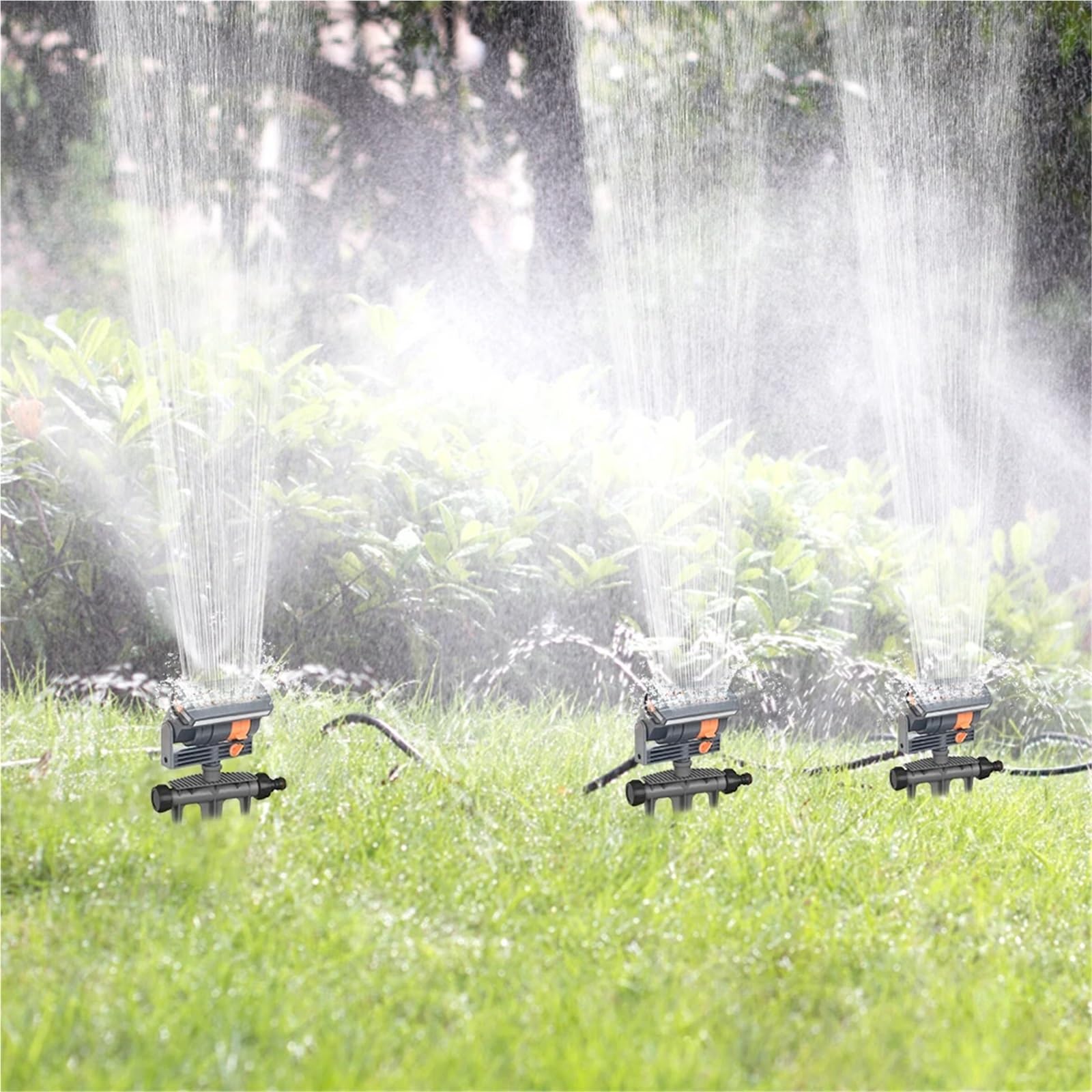 Rasensprenger Oszillierender Sprinkler | Automatische Garten 4 Modi Rasenschaukel 16 Düsen Bewässerungsgerät for Terrasse
