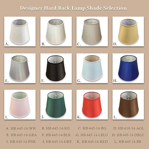 Miniatura 6 de Royal Designs, Inc. Designer Empire HB-645-14DBLU-1 - Persiana de tapa dura con borde elegante, azul oscuro, 8 x 14 x 11 pulgadas