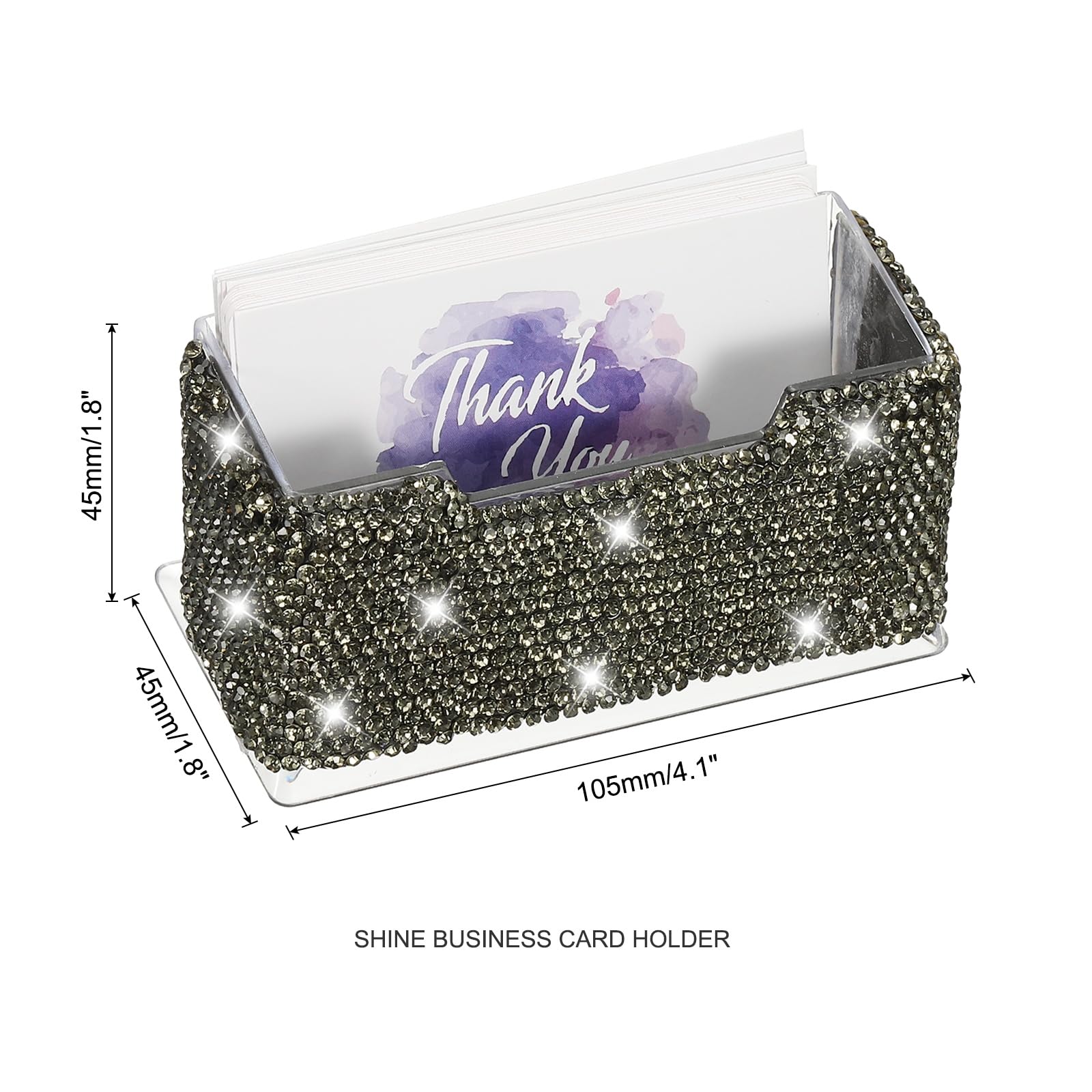 PATIKIL Rhinestone Business Card Holder - Image 2