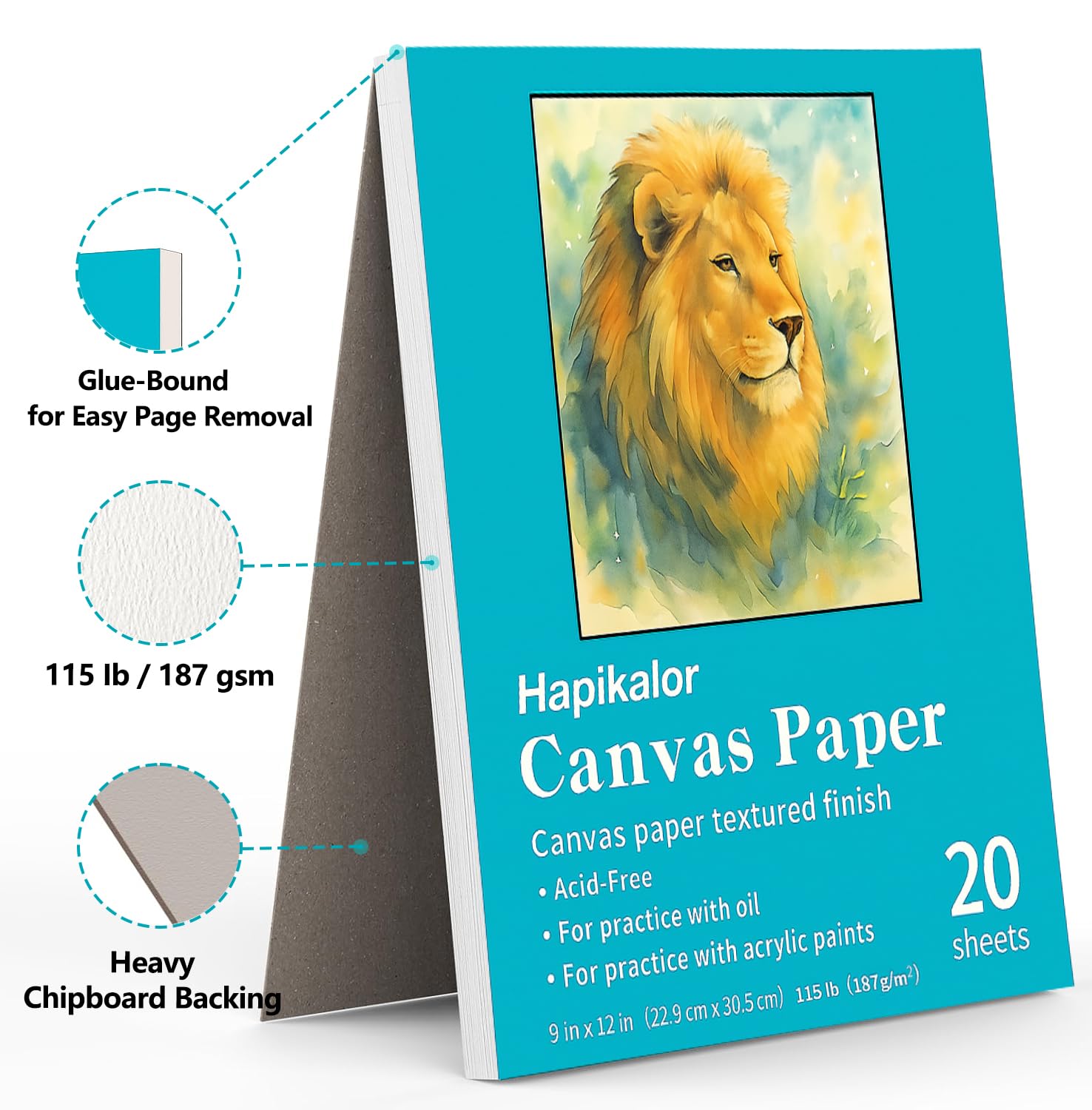 Acrylic Canvas Paper Pads - 20 Sheets -2 Acrylic Canvas Paper Pads - 20 Sheets -2