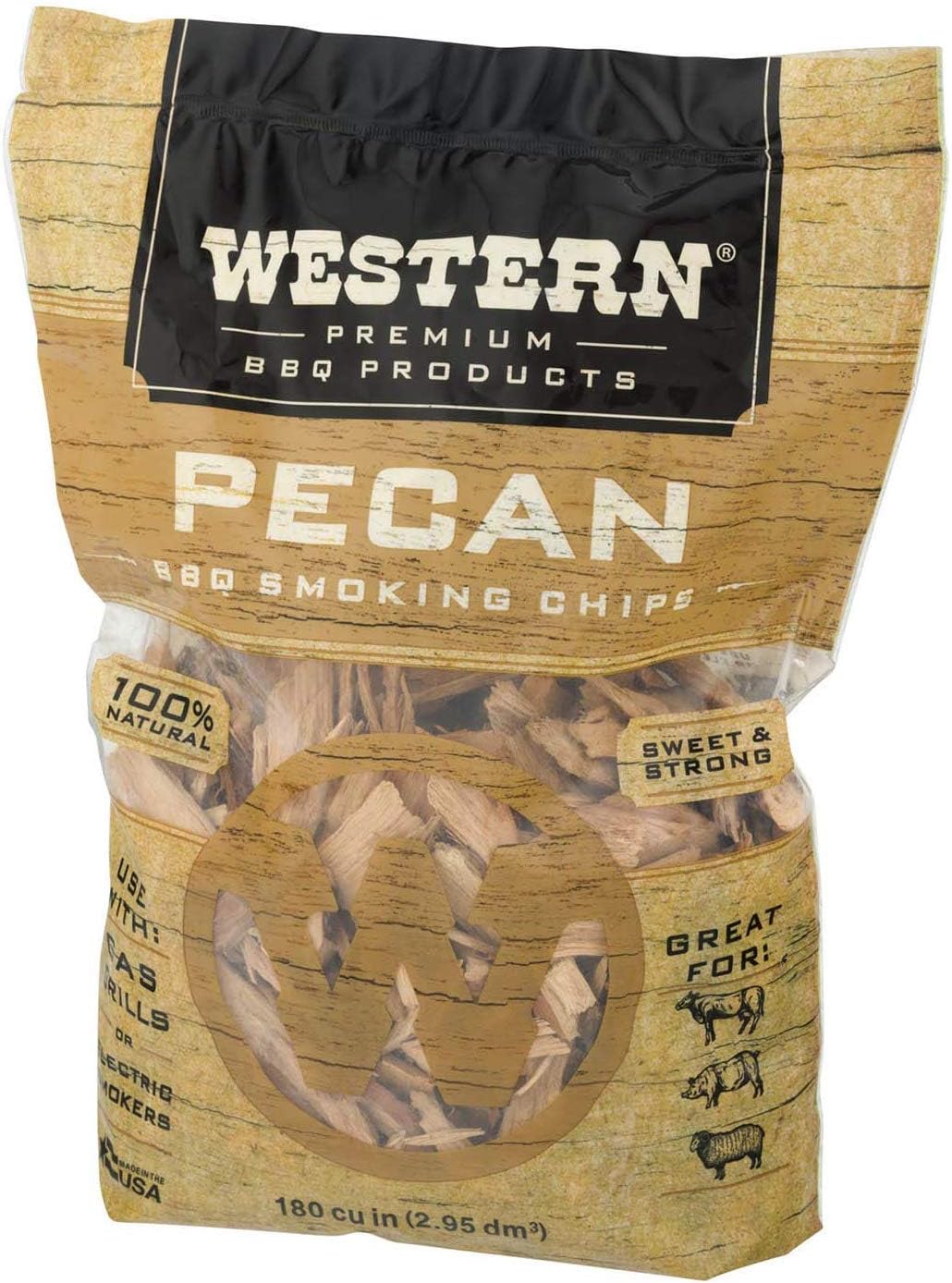 Ultimate Western BBQ Smoking Wood Chips Variety Pack Bundle (3)- Apple, Pecan, and Cherry Flavors : Patio, Lawn & Garden