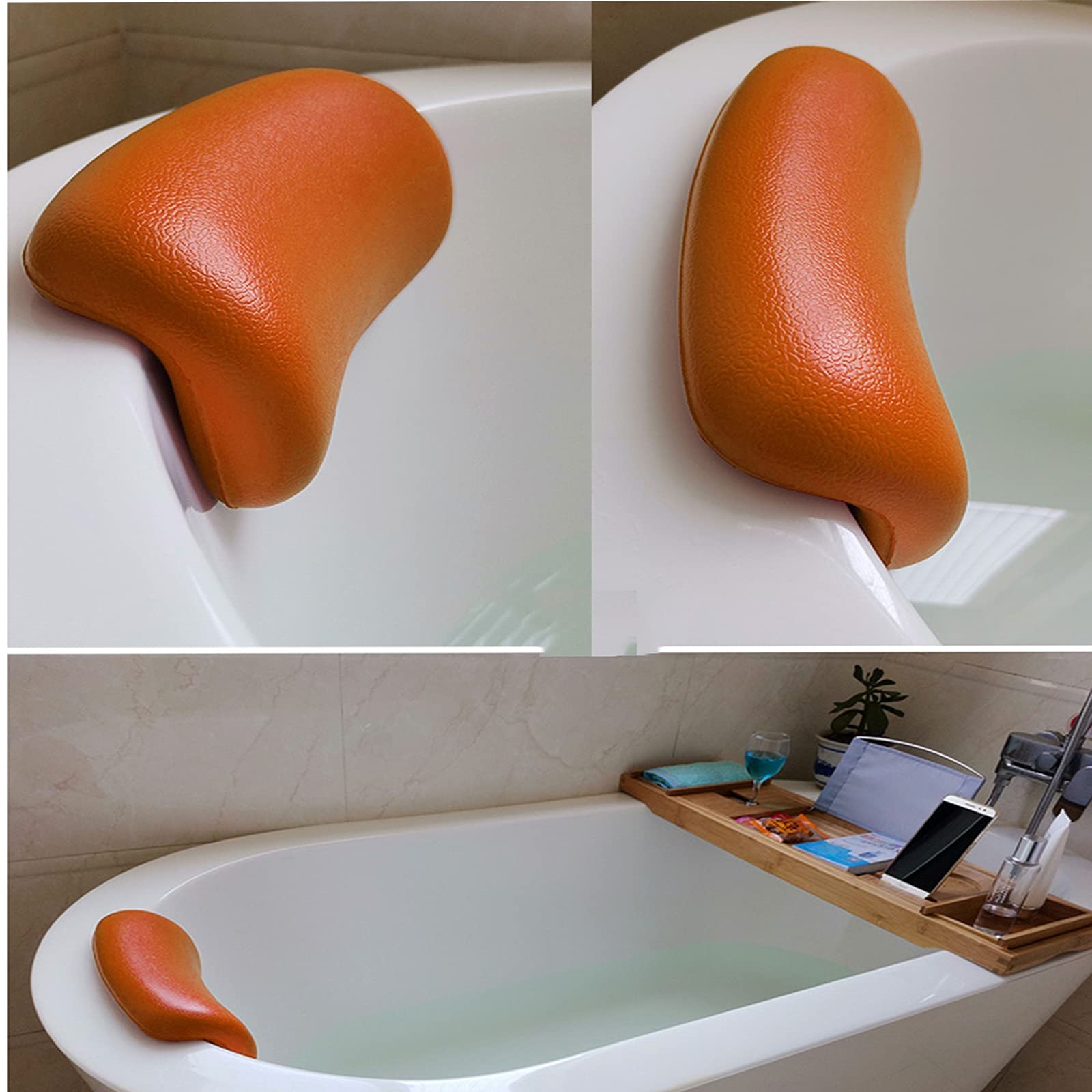 Cuscino Vasca Da Bagno In PU - Ergonomico, Antiscivolo Con Ventose - Foto 10