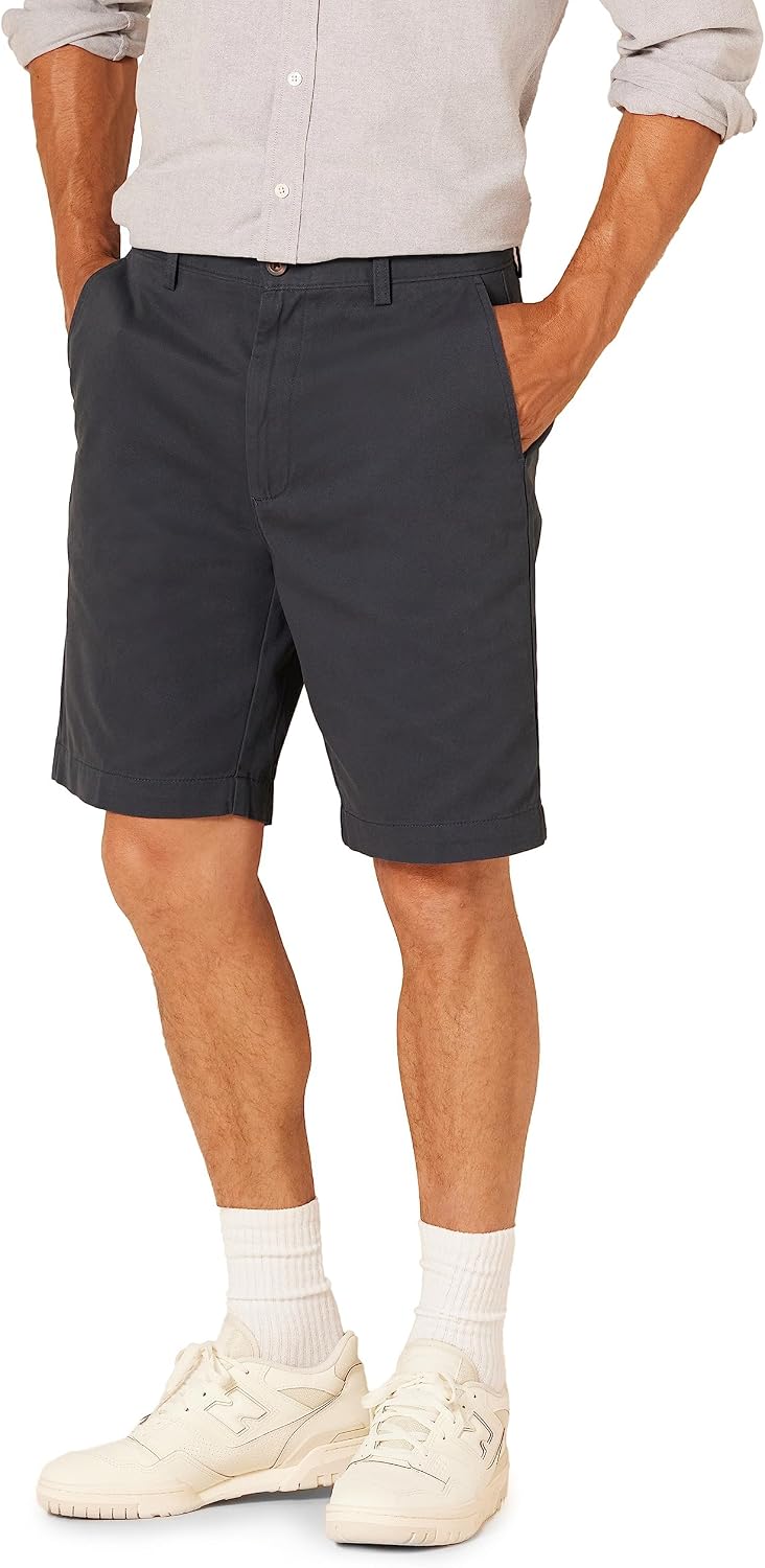 Men’s Classic Cut Chino Shorts Men's Summer Short Pants Gentlemen's Bermuda Short Pants Lightweight Bermuda Shorts for Summer