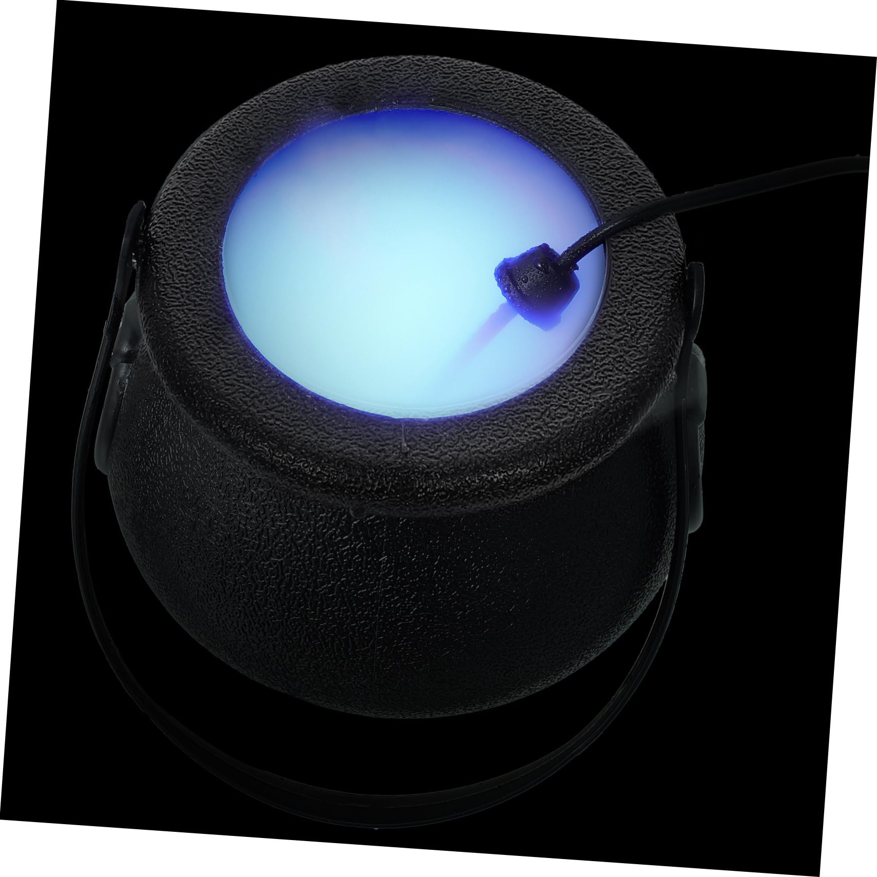 Ciieeo 1Set Halloween LED Fogger with Witch Cauldron Mist Maker Atmosphere Light for Halloween Props Garden Home Decoration US Plug
