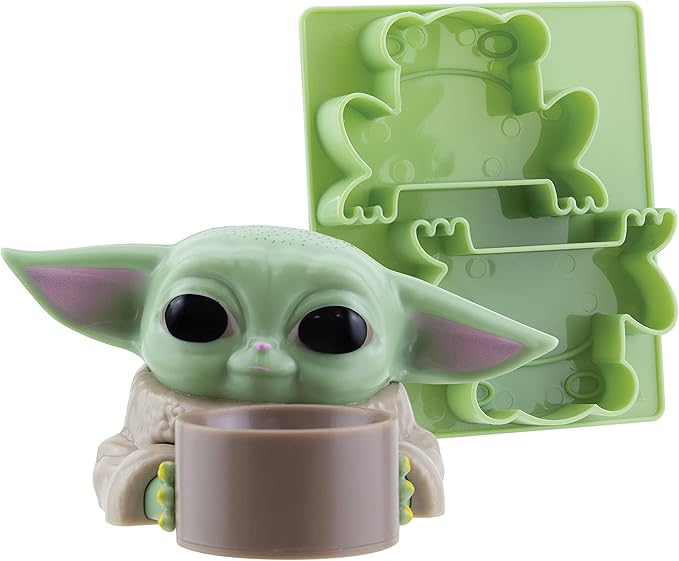 Paladone The Mandalorian The Child Egg Cup Breakfast Set | Star Wars Officially Licensed Merchandise