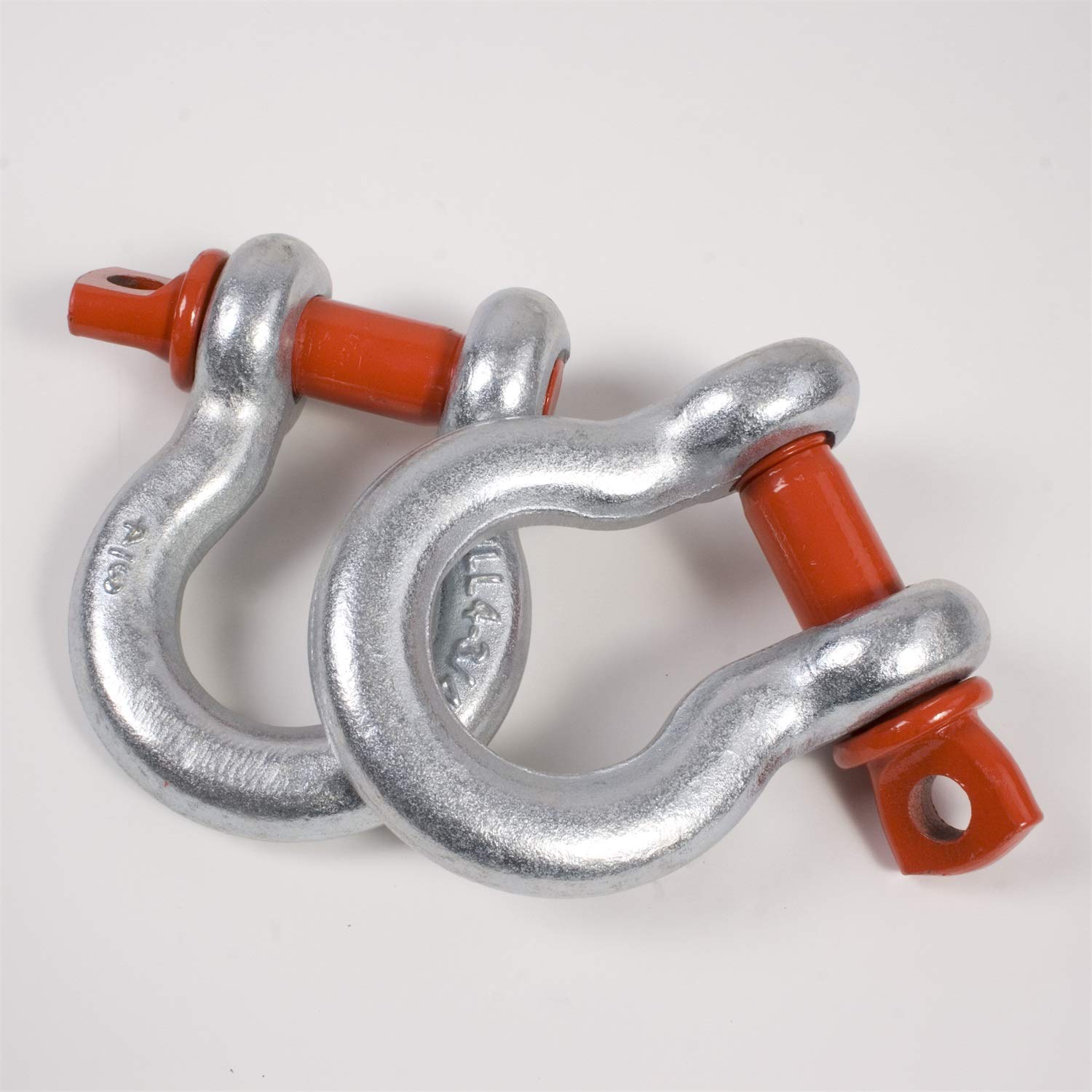 Rugged Ridge11235.01 D-Ring Shackle Kit, 3/4 Inch, Silver With Red Pin, Steel, Pair