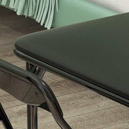 Miniatura 7 de Juego de 3 mesas y sillas plegables para tarjetas, mesa cuadrada portátil con 2 sillas acolchadas, mesa plegable y sillas para el hogar, oficina,