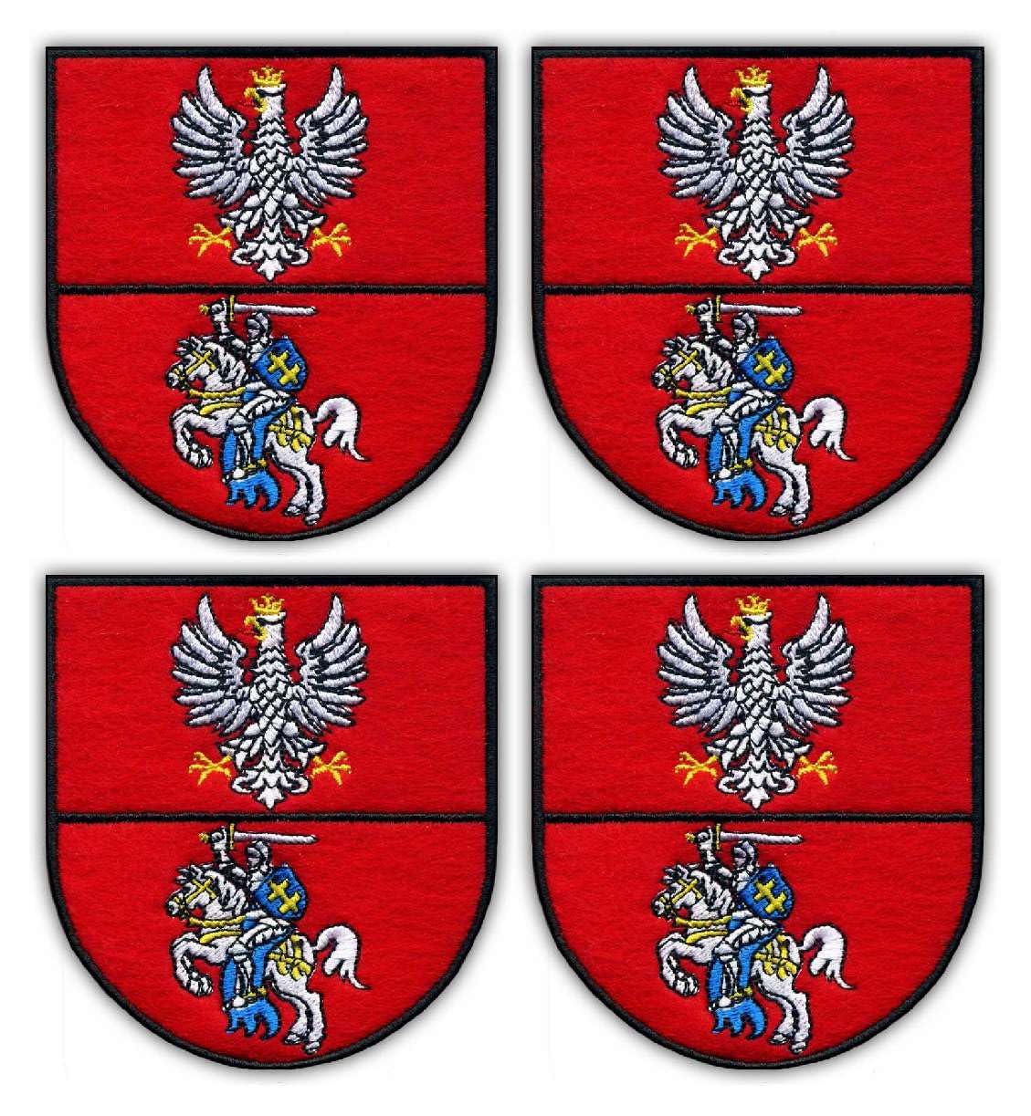 Blasons de la région de Podlaskie écusson brodé noir velcro vêtement