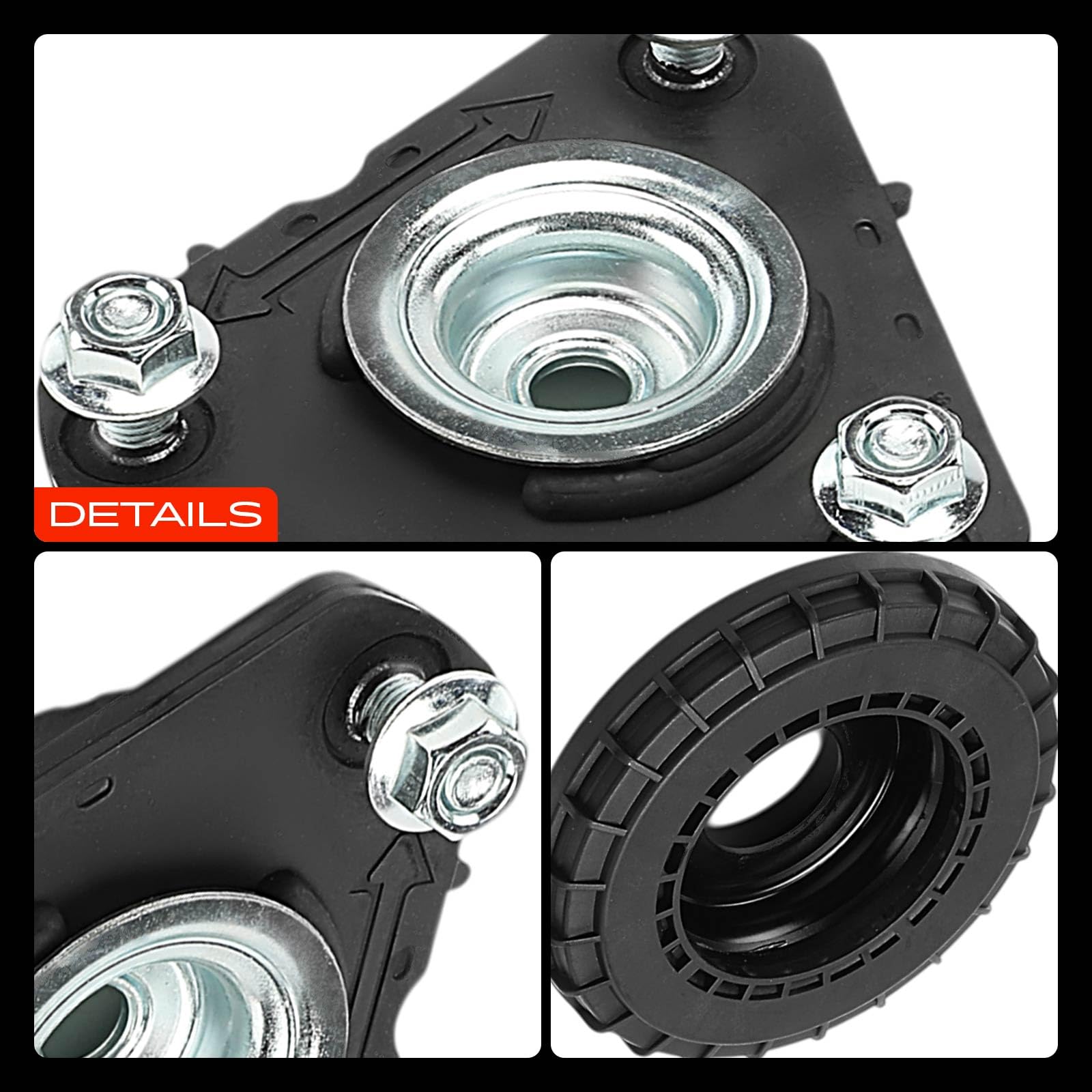 Frankberg 2x Cuscinetti a cupola Cuscinetto di supporto ammortizzatore Anteriore sinistro Destro Compatibile con Civic IX FK Civic VIII Hatchback FK FN Replace# 51920SM.GE01