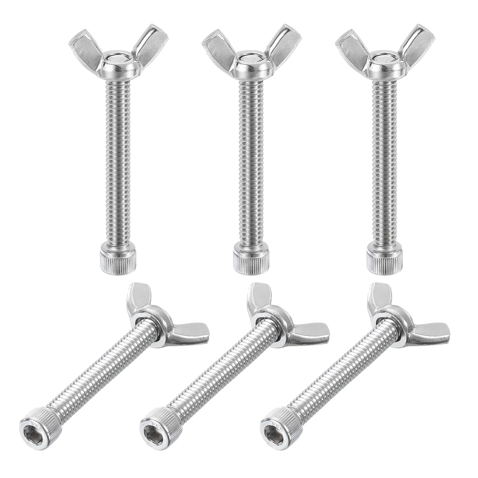 PATIKIL 2" Bat Pins, 6 Sets 304 Stainless Steel Pottery Pins Fits Any Standard Throwing Wheel Head Ceramic Bat