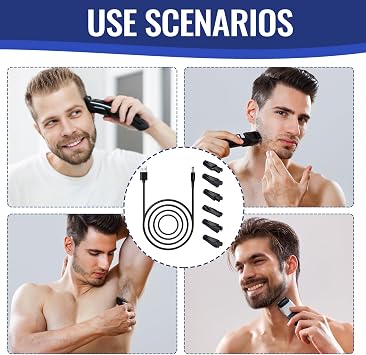 Shaver Charger Cable Kit Electric Razor USB Replacement Power Lead