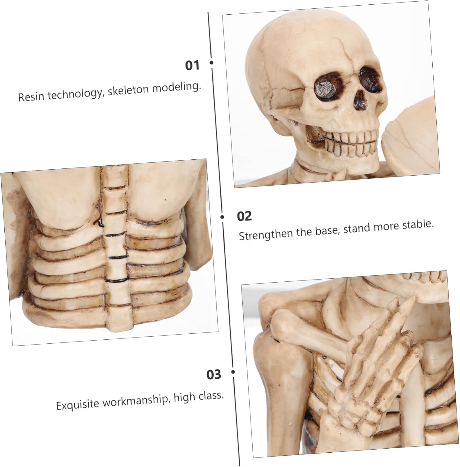 Cabilock Modern Skeleton Design Fruit Storage Tray Unique Punk Style Sundries Holder for Home Decor Stylish Desktop Ornament for Parties and Gatherings