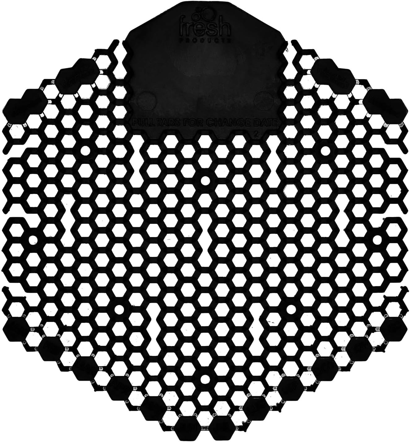 Fresh Products Wave 3D, Virtually eliminates Urine Splash, 30-Day Use, Easy Installation, Beneficial Bacteria, Consistent Fragrance — Midnight Coast, Black, Made in USA, 10pk Urinal Screens