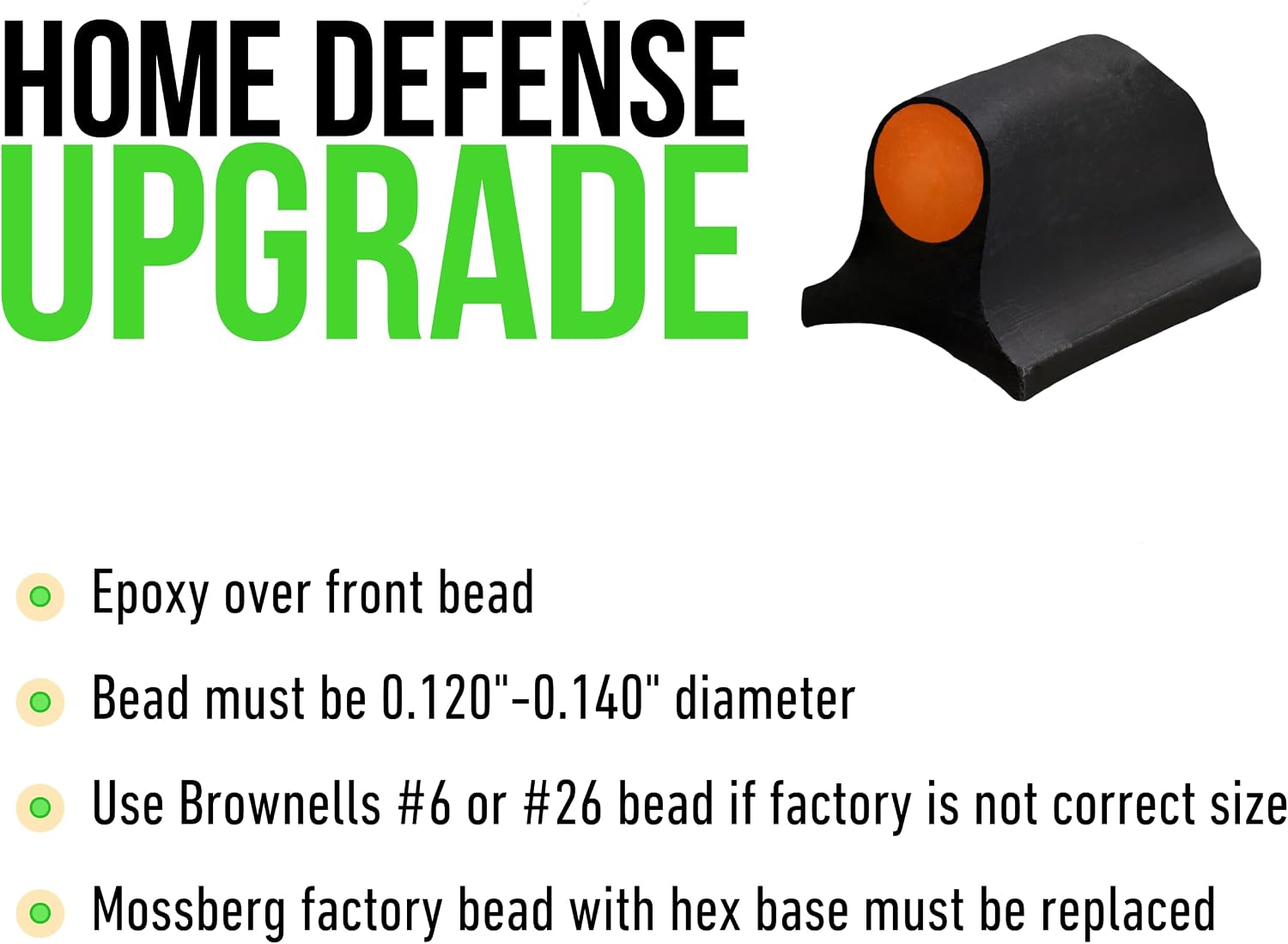 XS SIGHTS Big Dot Shotgun Front Sights, Non-Tritium