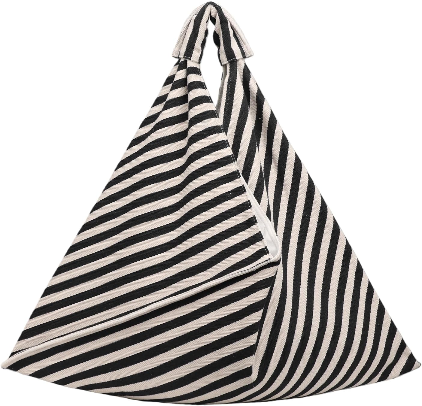 Canvas Hobo Bag for Women 16oz Large Women's Work Tote Bag Striped Shopper Slouchy Hobo Bag for Work Travel