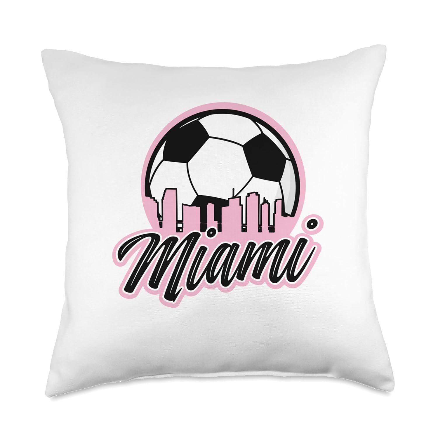 Miami Soccer fans-related products Throw Pillow
