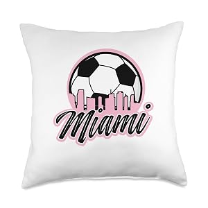 Miami Soccer fans-related products Throw Pillow