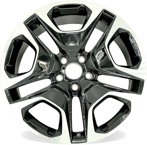 Miniatura 3 de Nuevo juego de llantas de aleación de 19 pulgadas y 19 x 7.5 pulgadas para Toyota RAV4 2019-2024 | Llanta de repuesto de diseño OEM | Acabado negro