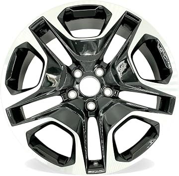 New Single 19" 19x7.5 Inch Alloy Wheel for 20192024 Toyota RAV4 | OEM Design Replacement Rim | Machined Black Finish | Direct Fit OE Stock Specs | 75243