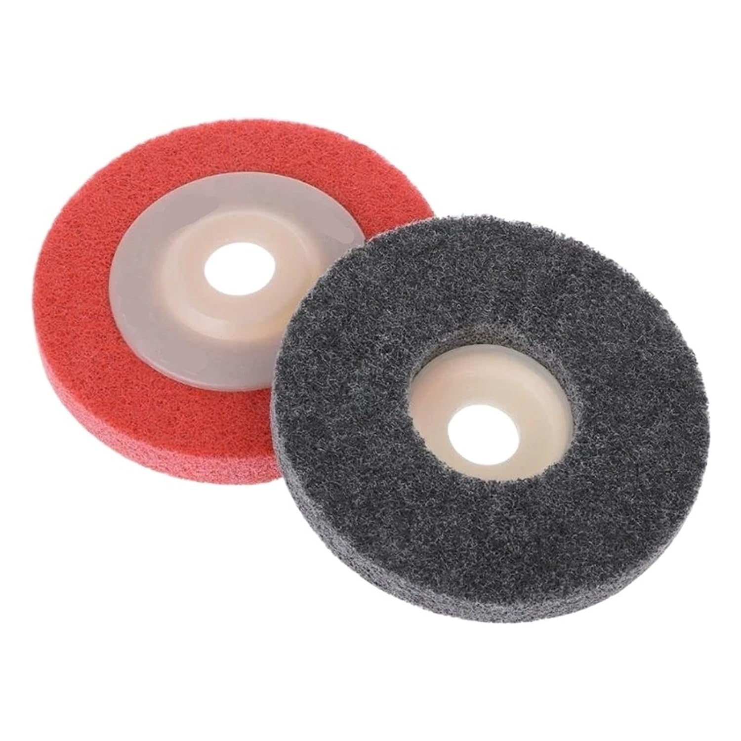 Compatible for 10PCS 4" 100mm Nylon Fiber Polishing Wheel for Angle Grinder(Gray)
