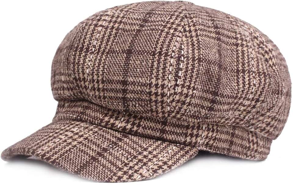 Casquette Gavroche Femme ZLYC - Taille Unique Élastique | Blanc - Printemps/Hiver - Style Classique