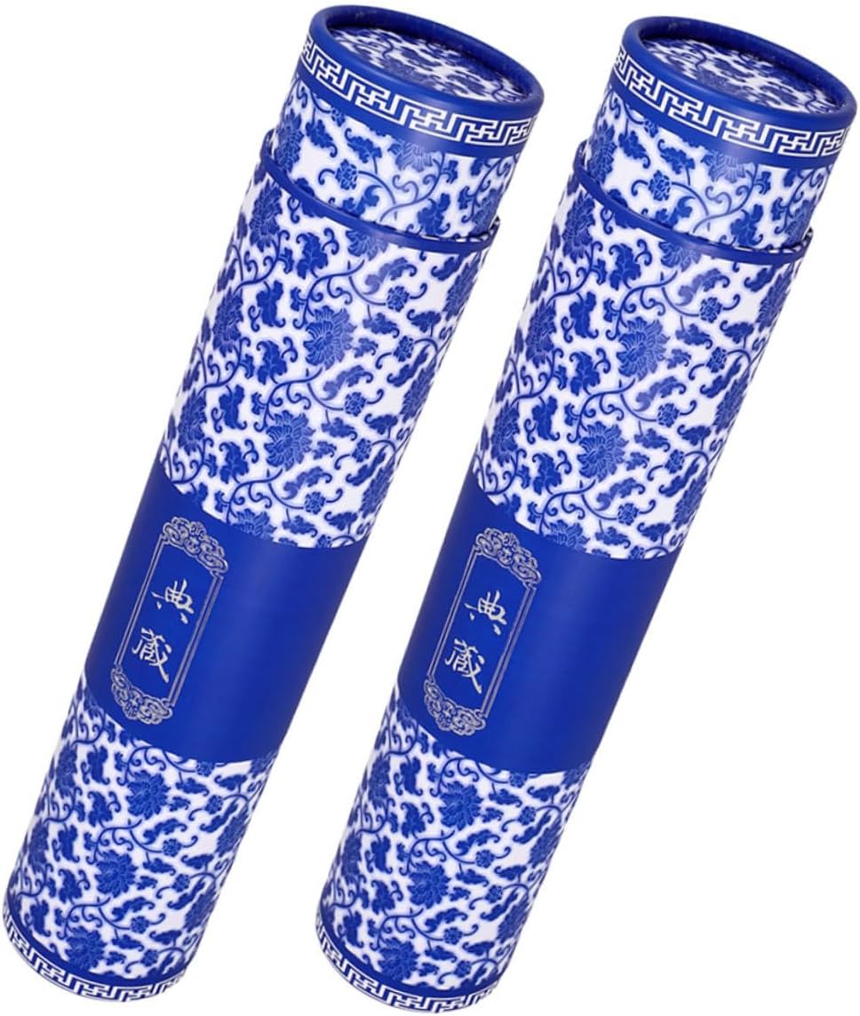 2 Pcs Mailing Tube Adjustable Length Paper Blueprints Tube