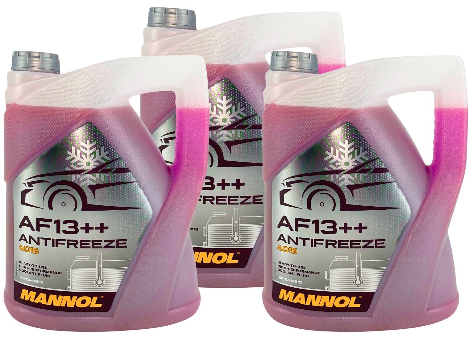 Mannol Antifreeze AF13++ Kühlerfrostschutz, 15 Liter, -40°C, Rot, Hybrid LOBRID Technologie