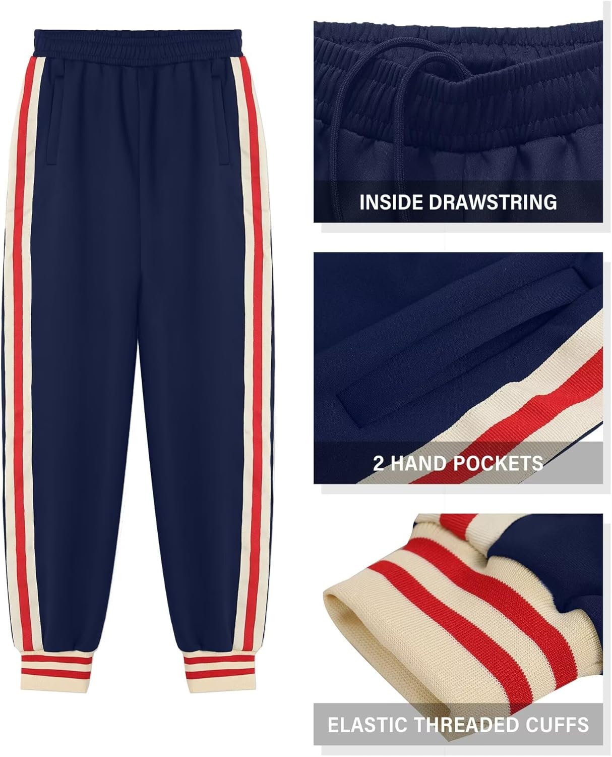 Boys' Tracksuits Set Long Sleeve Full Zip Active Jackets & Jogger Pants Suits 2 Piece Kids Sweatsuit for 4-12 Years - Image 5