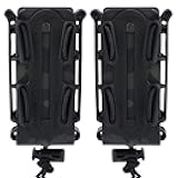 Universal Mag Pouch, 9mm Fast Molle Magazine Pouches Carrier for Rifle, Pistol, Airsoft Shooting and Other Outdoor Tactical Game, 2 Pack