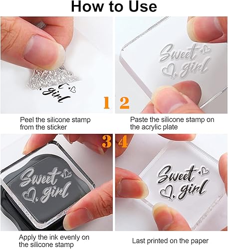 Miniatura 7 de GLOBLELAND Sellos transparentes para mujer trabajadora, para leer libros, para hacer tarjetas, manualidades, álbumes de recortes, álbum de fotos,