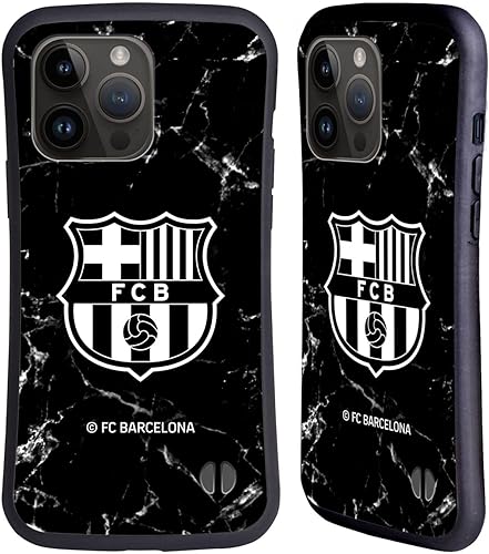 Miniatura 10 de Head Case Designs Officially Licensed FC Barcelona Barca Crest Patterns Hybrid Case Compatible with Apple iPhone 15 Pro Max