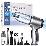 Saker Car Vacuum Portable Cordless Handheld Car Vacuum 15000PA High Power with Brushless Motor and Blower for Cars,Office,Home Cleaning HL107B