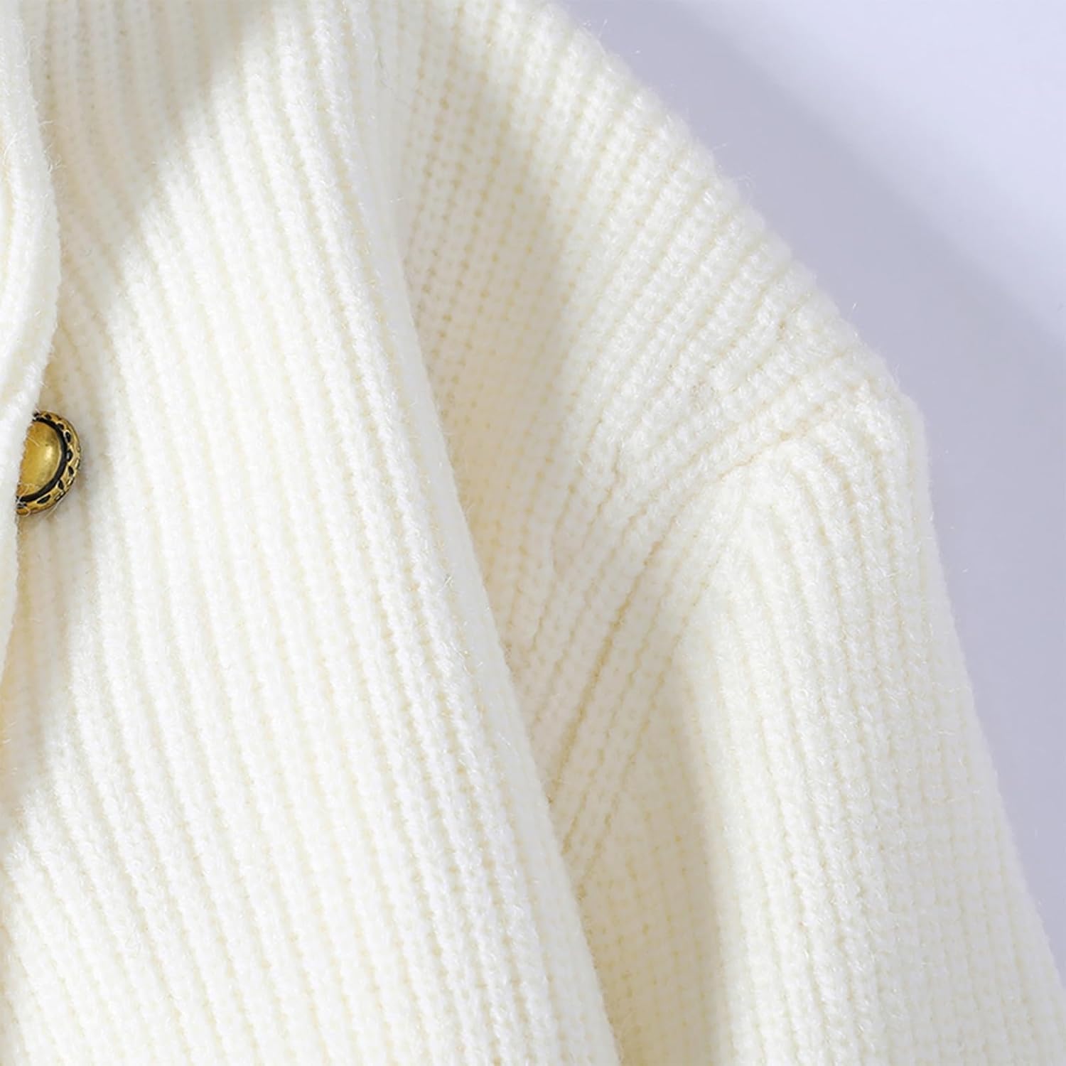 Men's Irregular Button Mock Turtleneck Sweater Loose Fit Casual Knitted Pullover Sweaters