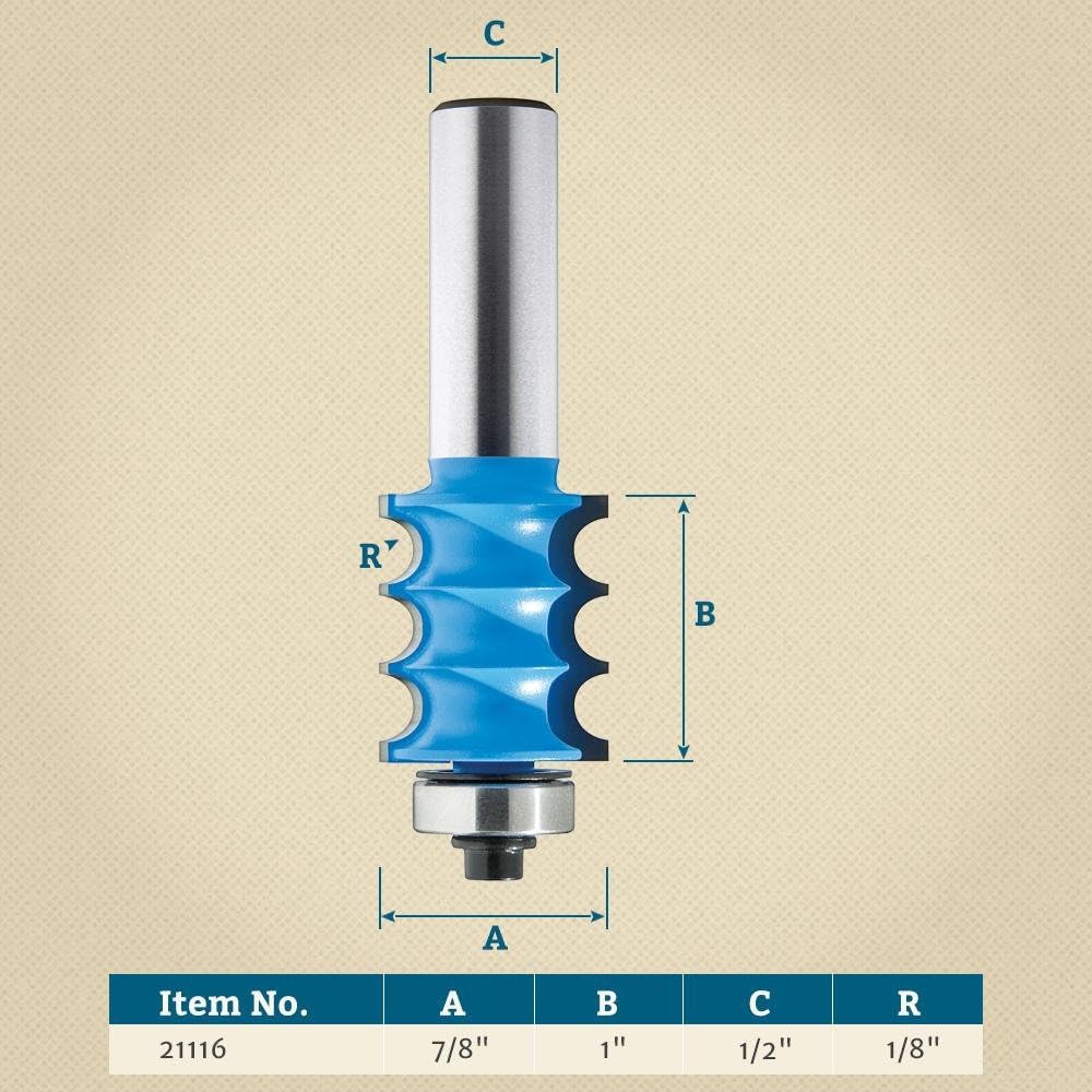 ROCKLER Triple Bead Router Bit