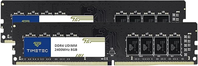 Timetec 16GB KIT (2x8GB) DDR4 2133MHz PC4-17000 Non ECC Unbuffered 1.2V CL15 1Rx8 Single Rank 288 Pin UDIMM Memoria Desktop Modulo RAM Aggiornamento