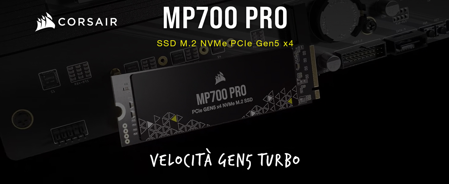 Corsair MP700 PRO 2TB M.2 PCIe Gen5 x4 NVMe 2.0 SSD - M.2 2280