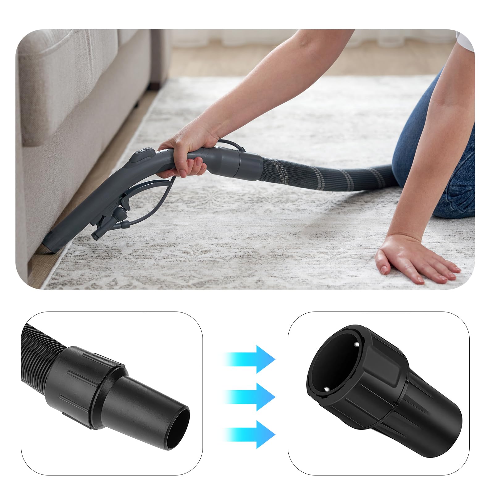 EliphonTowne Universal Vacuum Clearner Adapter, Quick Connector, Sander Dust Extraction Hose Adaptor - Image 4