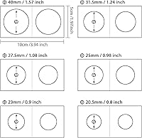 Vista 3 de 300 piezas de cartón para monedas, surtido mega abatible, 2 x 2 pulgadas para colección de monedas (6 tamaños)
