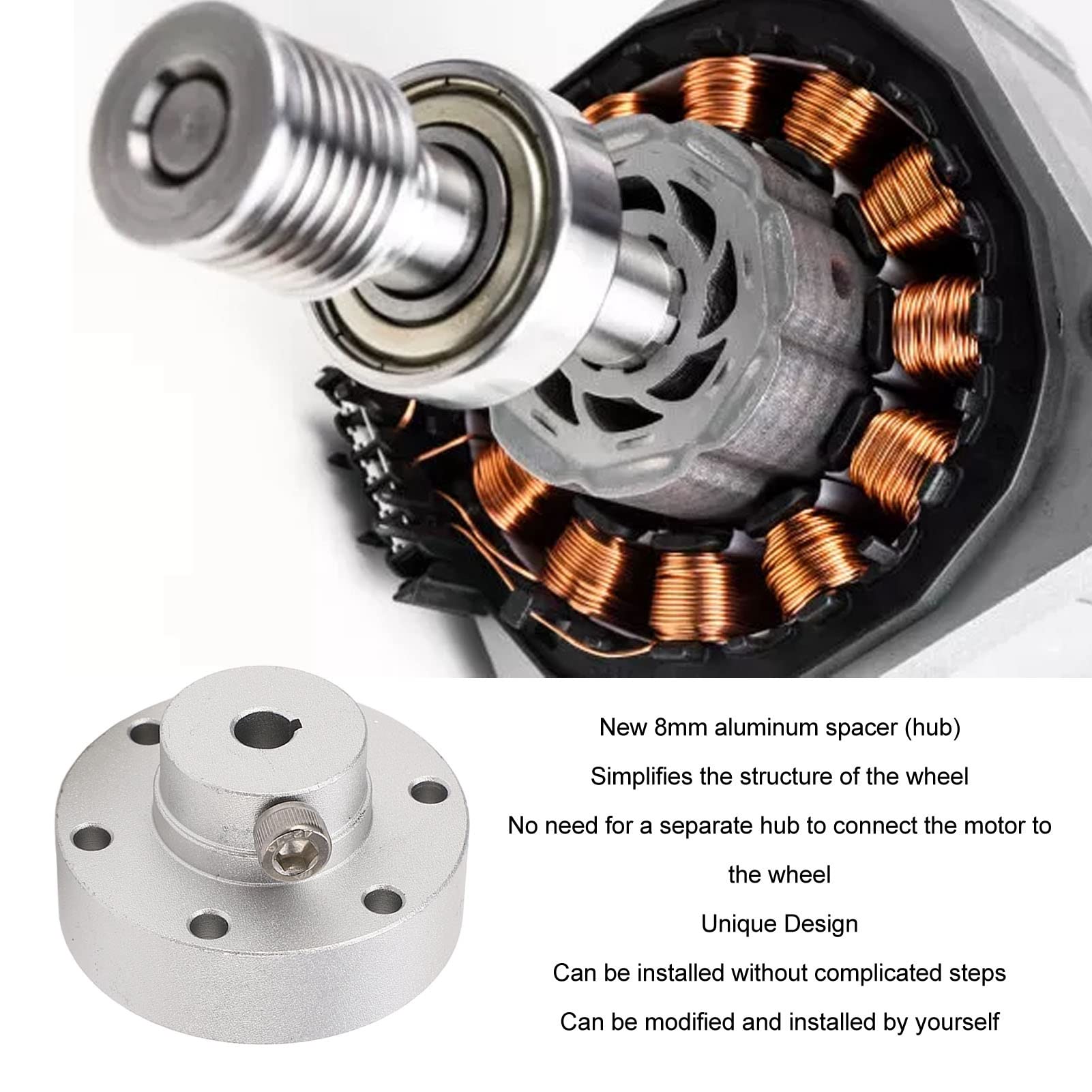 Lybunair 14mm RC Flange Coupling Connector – Aluminum Alloy Shaft Coupler For Motor To Wheel Linkage