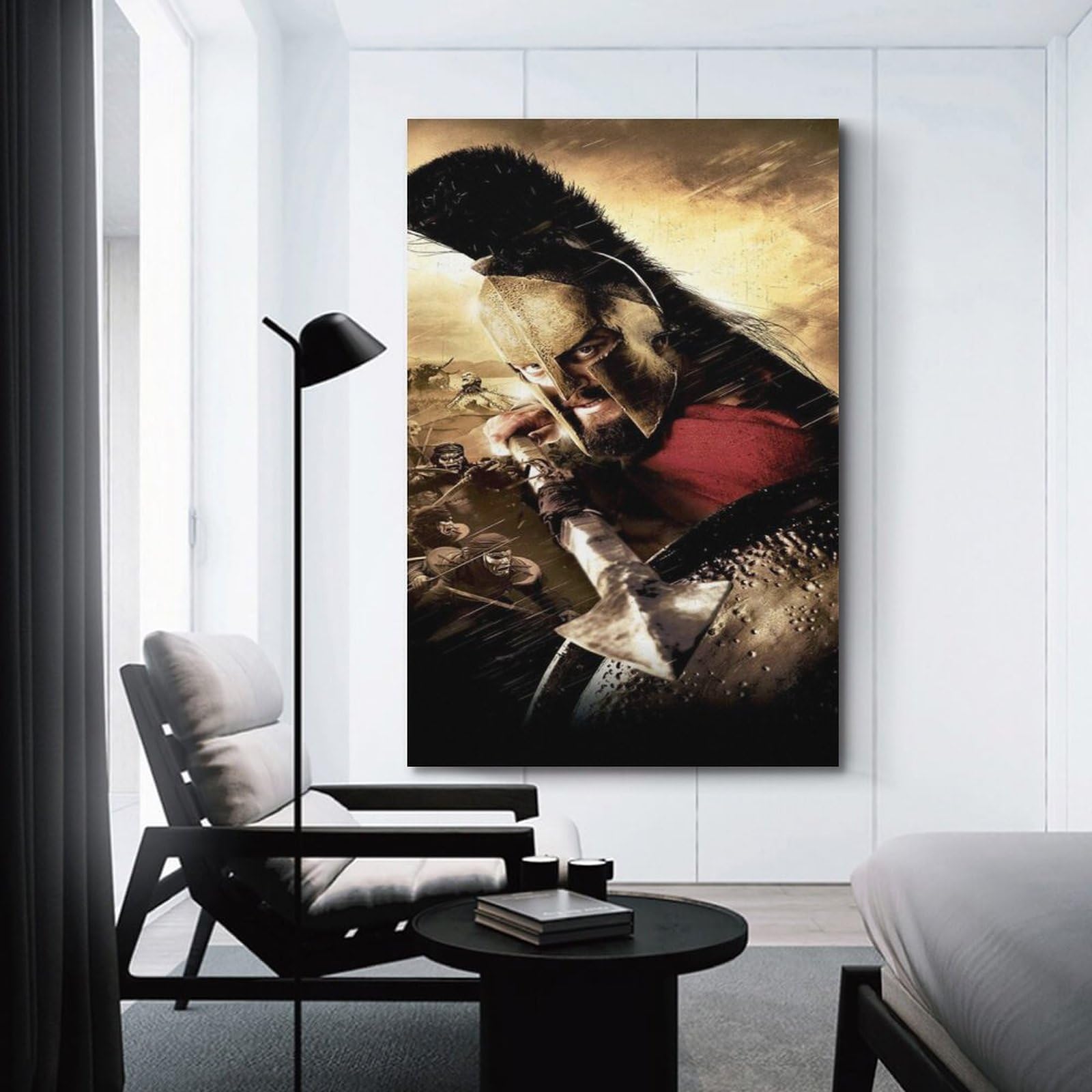 Décoration Murale Guerrier Spartiate – Aluminium, 20 Cm, Motif Mythologie