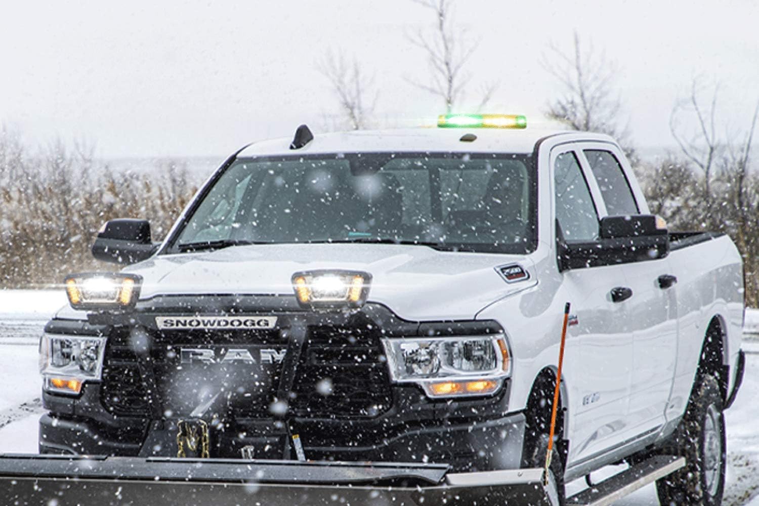 Buyers Products 8891049 Rectangular Multi‑Mount LED Mini Light Bar, Amber/Green – 11 Inch LED Strobe Light Bar with 10 Flash Patterns, Magnetic or Permanent Mount, Emergency Warning Light for Trucks