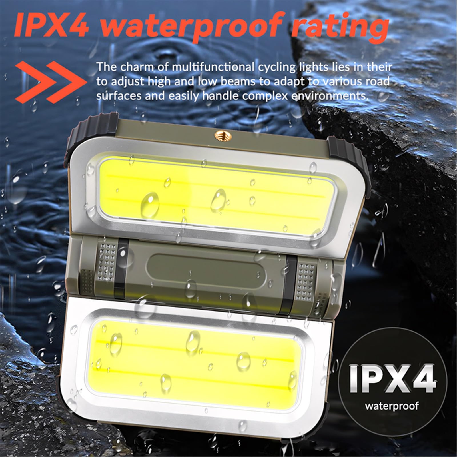 Lampe de Camping LED Pliable, Lanterne Multifonctionnelle, Rechargeable Par USB et Énergie Solaire, Intensité Réglable, Socle Magnétique, Étanche
