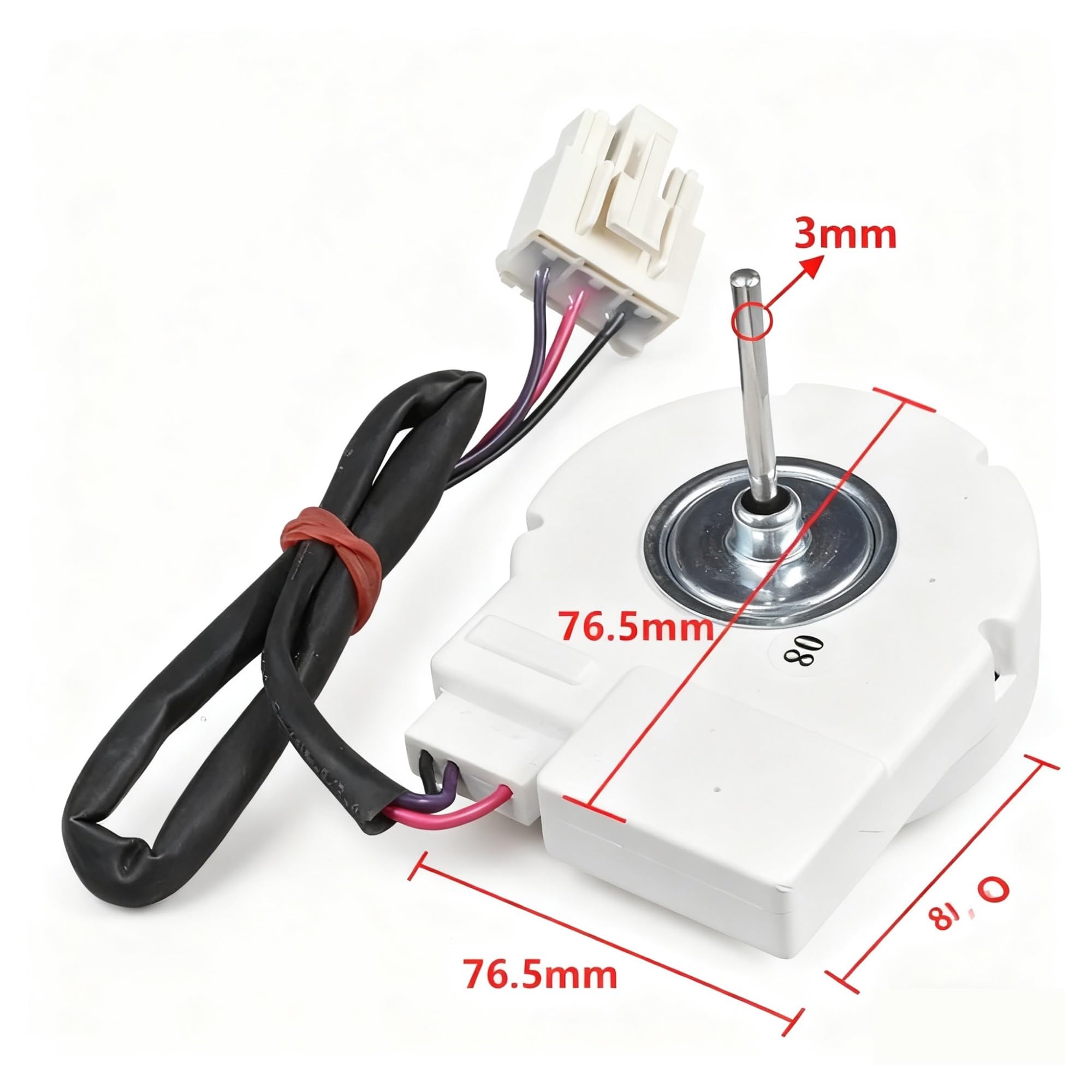 Motor De Ventilador De Refrigerador 50240401000Q ZWF-02-4,Compatible Con Midea,DC12V 4W Refrigerador Radiador Congelador Refrigeración