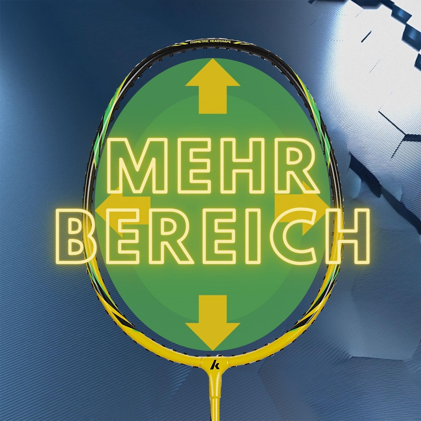 Kawasaki Badminton Set - Federballschläger Mit 3 Bällen, 1 Schlägertasche, 2 Schläger für Training und Sport - Profi
